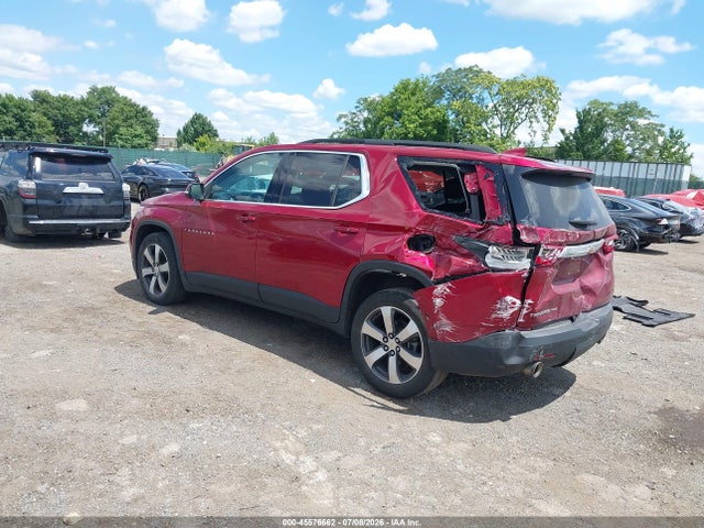 45576662 :رقم المزاد ، 1GNEVHKW5MJ126790 vin ، 2021 Chevrolet Traverse Awd Lt Leather مزاد بيع