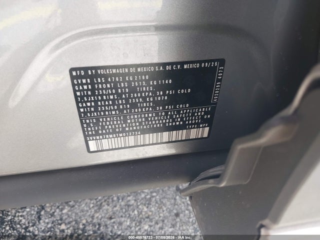 45576723 :رقم المزاد ، 3VVNR7RM8TM012734 vin ، 2026 Volkswagen Tiguan Se مزاد بيع