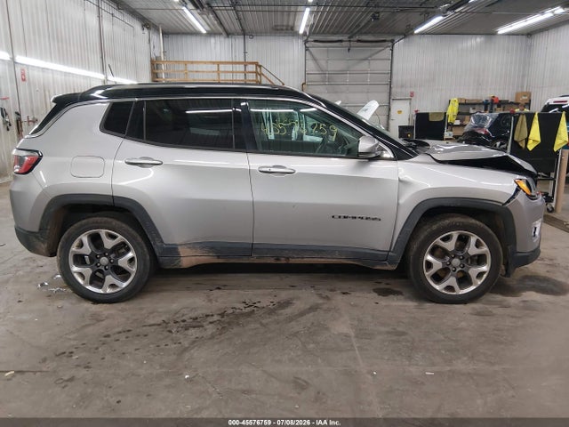 2018 Jeep Compass Limited 4x4 მანქანა იყიდება აუქციონზე, vin: 3C4NJDCB9JT399342, აუქციონის ნომერი: 45576759