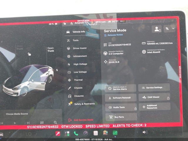 Aukcja sprzedaży 2019 Tesla Model 3 Long Range/performance, vin: 5YJ3E1EB2KF194632, numer aukcji: 45576880