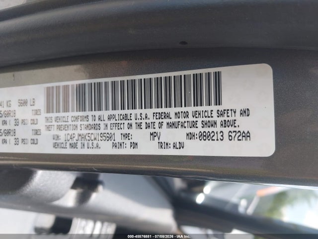 Продажа на аукционе авто 2012 Jeep Liberty Sport, vin: 1C4PJMAK5CW195601, номер лота: 45576881