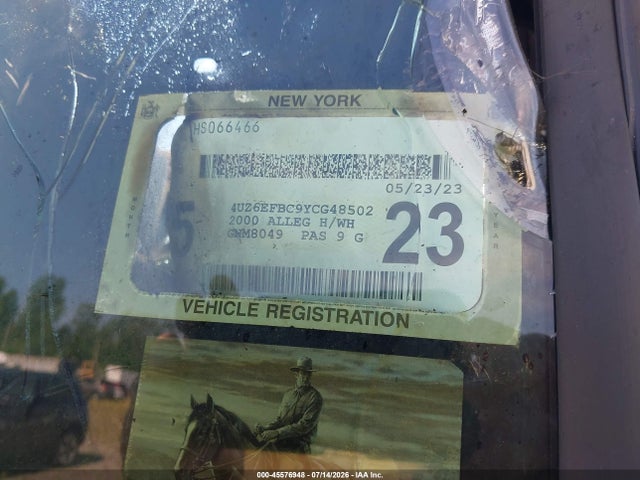 Продаж на аукціоні авто 2000 Freightliner Chassis X Line Motor Home, vin: 4UZ6EFBC9YCG48502, номер лоту: 45576948