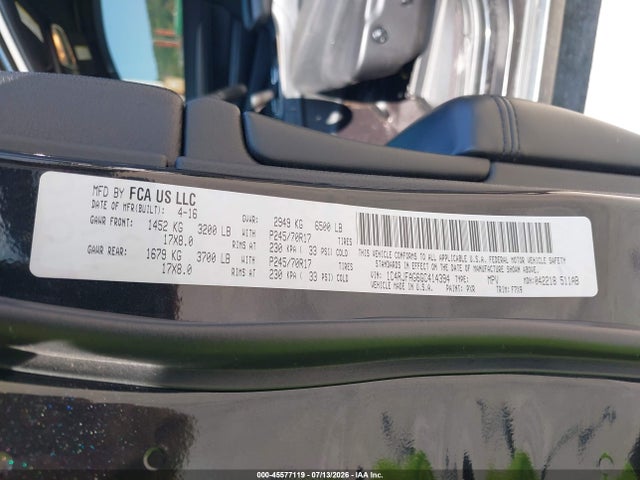 Продажа на аукционе авто 2016 Jeep Grand Cherokee Laredo, vin: 1C4RJFAG6GC414394, номер лота: 45577119