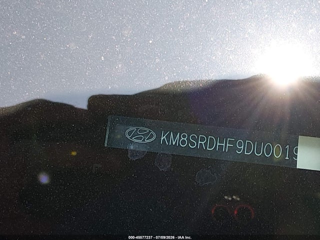 2013 Hyundai Santa Fe Limited მანქანა იყიდება აუქციონზე, vin: KM8SRDHF9DU001950, აუქციონის ნომერი: 45577237
