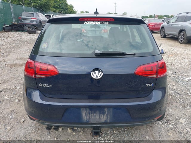 2015 Volkswagen Golf Tdi Se 4-door მანქანა იყიდება აუქციონზე, vin: 3VWRA7AUXFM089707, აუქციონის ნომერი: 45577493