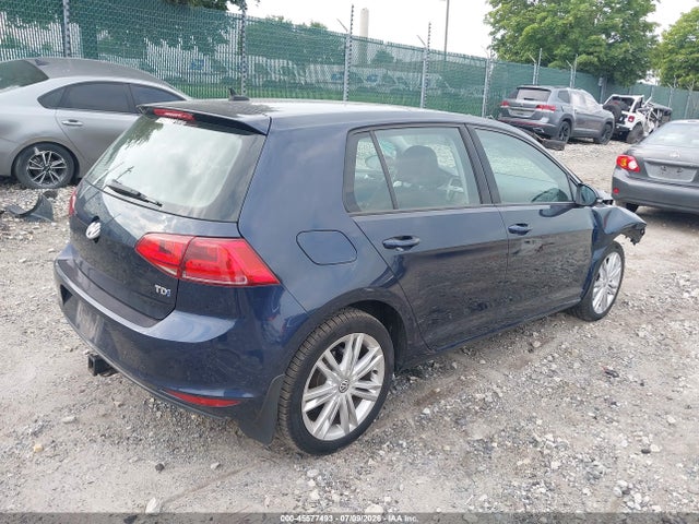 2015 Volkswagen Golf Tdi Se 4-door მანქანა იყიდება აუქციონზე, vin: 3VWRA7AUXFM089707, აუქციონის ნომერი: 45577493