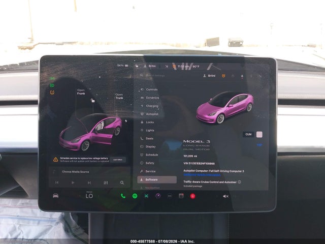 Продажа на аукционе авто 2022 Tesla Model 3 Long Range Dual Motor All-wheel Drive, vin: 5YJ3E1EB2NF108868, номер лота: 45577588
