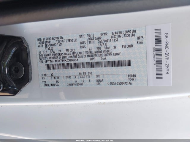 1FTMF1E87HKC00961 Ford F-150 Xl