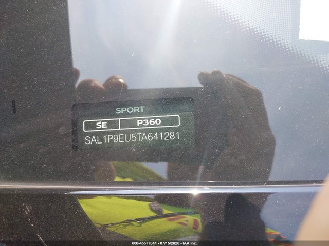 Продаж на аукціоні авто 2026 Land Rover Range Rover Sport P360 Se, vin: SAL1P9EU5TA641281, номер лоту: 45577641