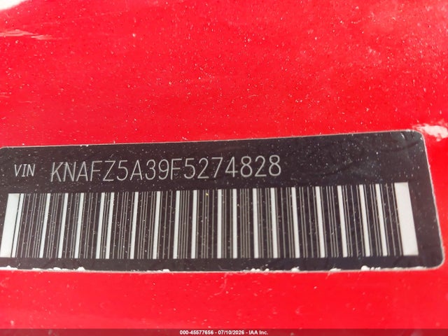 KIA FORTE SX 2015 KNAFZ5A39F5274828 Image 9