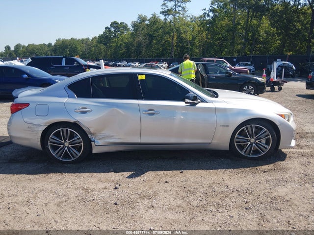 2014 Infiniti Q50 Hybrid Sport მანქანა იყიდება აუქციონზე, vin: JN1AV7AP2EM691545, აუქციონის ნომერი: 45577744