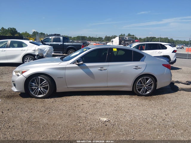 2014 Infiniti Q50 Hybrid Sport მანქანა იყიდება აუქციონზე, vin: JN1AV7AP2EM691545, აუქციონის ნომერი: 45577744