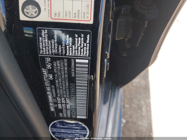 Aukcja sprzedaży 2011 Mercedes-benz E 350 4matic, vin: WDDHF8HB9BA319650, numer aukcji: 45577861