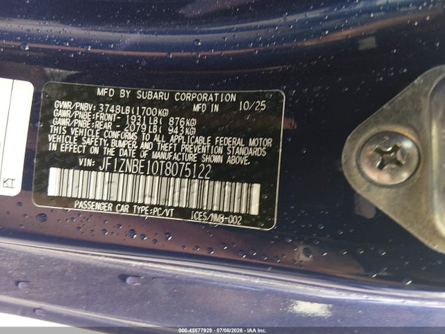 Toyota GR86 2026 JF1ZNBE10T8075122 Image 19