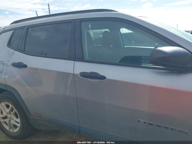 2018 Jeep Compass Sport Fwd მანქანა იყიდება აუქციონზე, vin: 3C4NJCAB3JT255167, აუქციონის ნომერი: 45577951