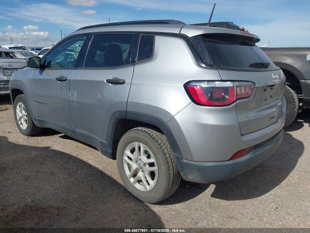 2018 Jeep Compass Sport Fwd მანქანა იყიდება აუქციონზე, vin: 3C4NJCAB3JT255167, აუქციონის ნომერი: 45577951
