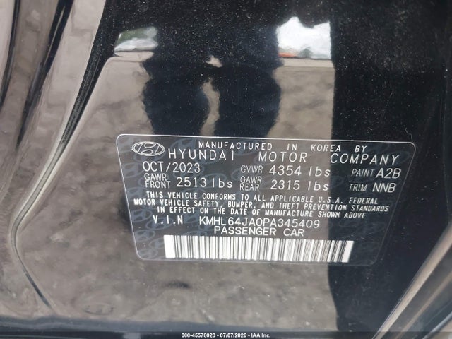 Hyundai SONATA SEL 2023 KMHL64JA0PA345409 Image 9