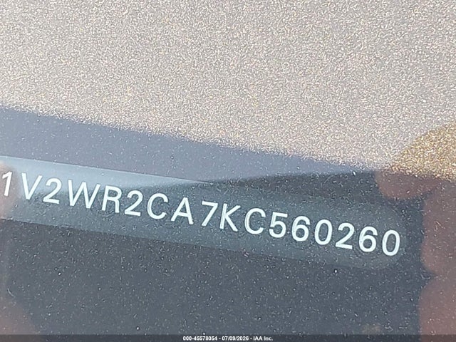 Продажа на аукционе авто 2019 Volkswagen Atlas 3.6l V6 Se W/technology, vin: 1V2WR2CA7KC560260, номер лота: 45578054