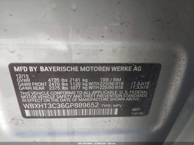BMW X1 Xdrive28i 2016 WBXHT3C36GP889652 Image 9