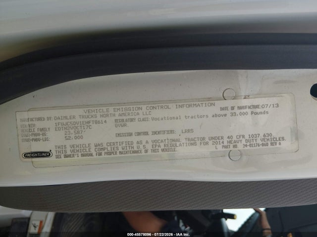 Freightliner M2 112 Medium Duty 2014 1FUJC5DV1EHFT8614 Image 9