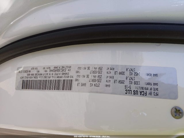 Продаж на аукціоні авто 2017 Chrysler Pacifica Touring-l, vin: 2C4RC1BG6HR524401, номер лоту: 45578319