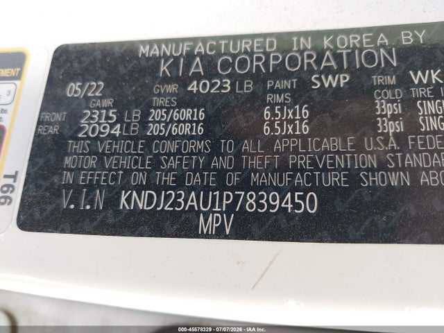 KIA SOUL LX 2023 KNDJ23AU1P7839450 Image 9