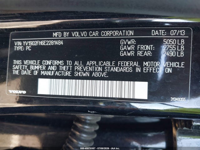Volvo S60 T6 2014 YV1902FH6E2281484 Image 9