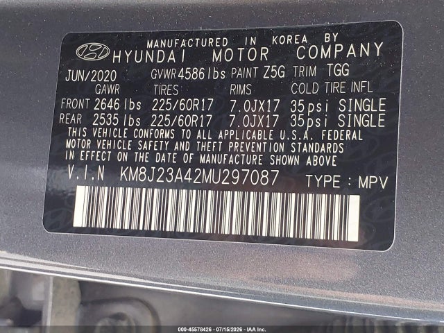 Hyundai TUCSON SE 2021 KM8J23A42MU297087 Image 9