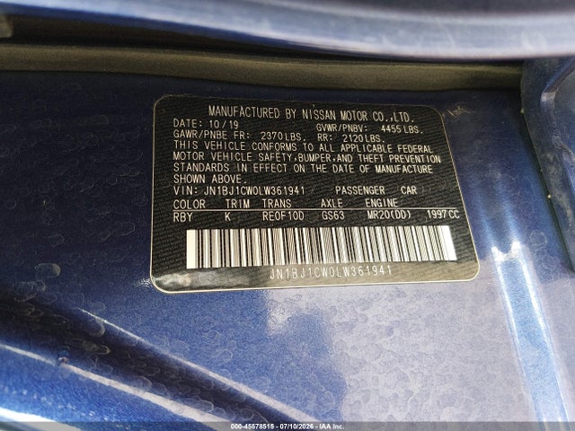 JN1BJ1CW0LW361941 Nissan Rogue Sport Sv Awd Xtronic Cvt