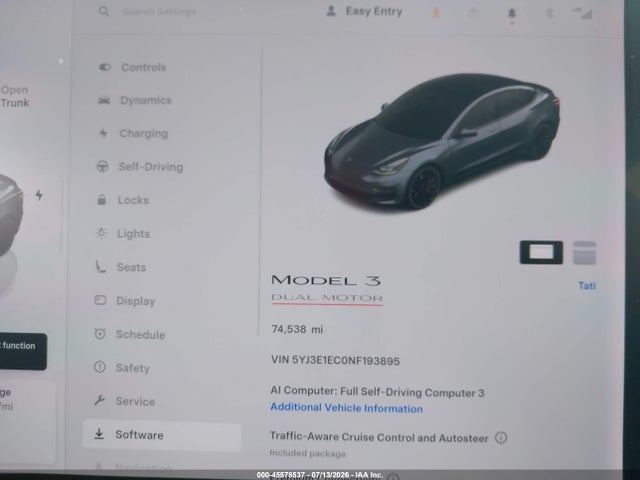 Продаж на аукціоні авто 2022 Tesla Model 3 Performance Dual Motor All-wheel Drive, vin: 5YJ3E1EC0NF193895, номер лоту: 45578537