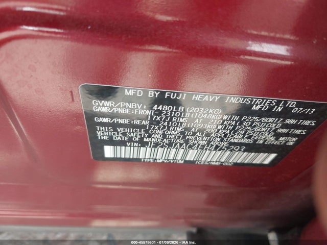 Subaru Forester 2.5i 2014 JF2SJAAC4EH475293 Image 9