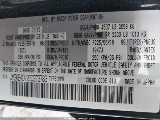 JM3KE4DY2E0373783 Mazda Cx-5 Grand Touring