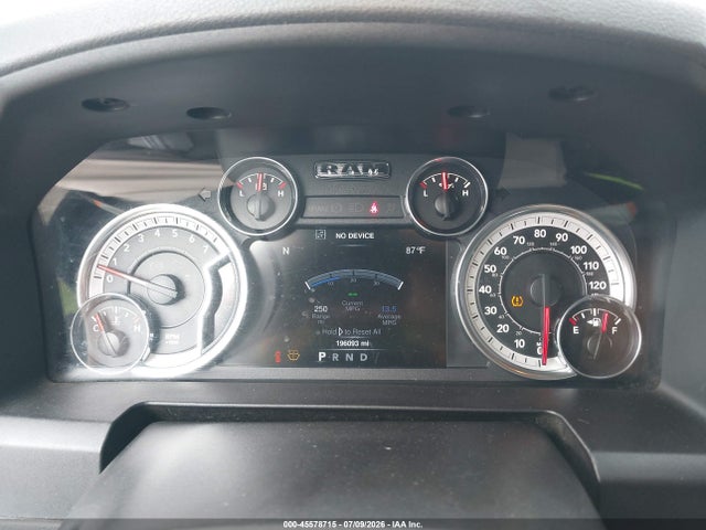 45578715 :رقم المزاد ، 1C6RR7LT6DS575412 vin ، 2013 Ram 1500 Outdoorsman مزاد بيع