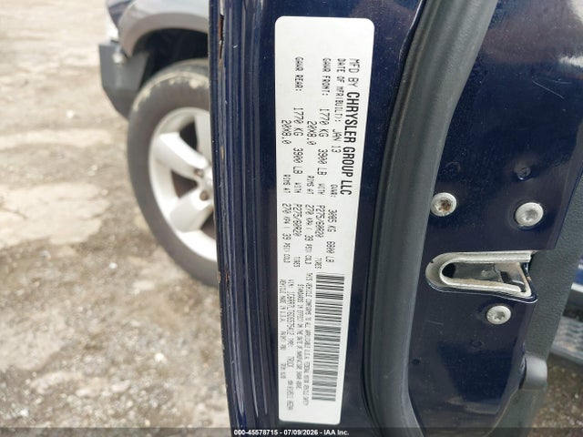 45578715 :رقم المزاد ، 1C6RR7LT6DS575412 vin ، 2013 Ram 1500 Outdoorsman مزاد بيع