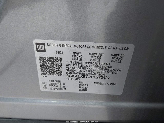 2023 Gmc Terrain Awd Denali მანქანა იყიდება აუქციონზე, vin: 3GKALXEG7PL272427, აუქციონის ნომერი: 45578830