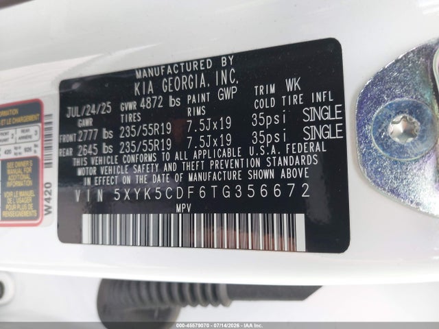 5XYK5CDF6TG356672 KIA Sportage Sx-prestige