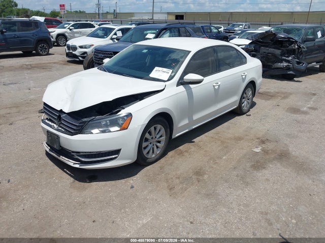 2012 Volkswagen Passat 2.5l S მანქანა იყიდება აუქციონზე, vin: 1VWAH7A36CC096764, აუქციონის ნომერი: 45579090