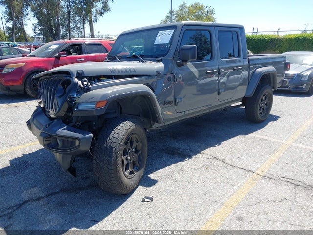 45579104 :رقم المزاد ، 1C6HJTAG1PL507793 vin ، 2023 Jeep Gladiator Willys 4x4 مزاد بيع