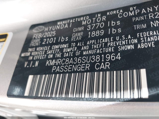Hyundai Venue Sel 2025 KMHRC8A36SU381964 Image 9