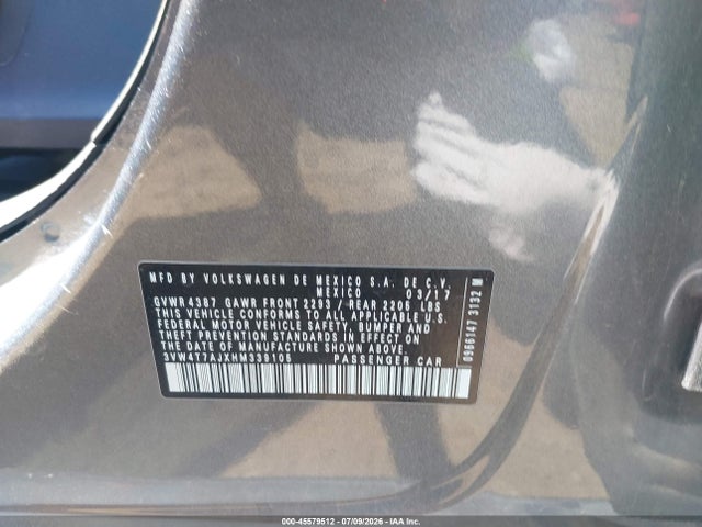3VW4T7AJXHM339105 Volkswagen JETTA GLI
