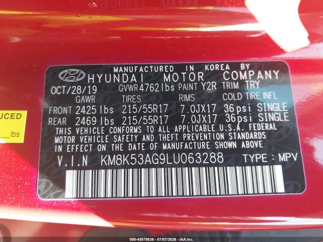 Hyundai Kona Electric Ultimate 2020 KM8K53AG9LU063288 Image 9