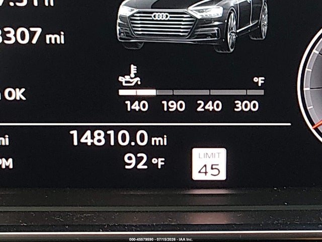 45579590 :رقم المزاد ، WAU8EAF88KN024119 vin ، 2019 Audi A8 L 60 مزاد بيع