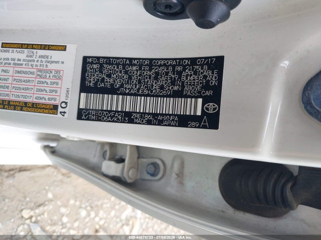 Toyota COROLLA IM 2017 JTNKARJE8HJ552691 Image 9