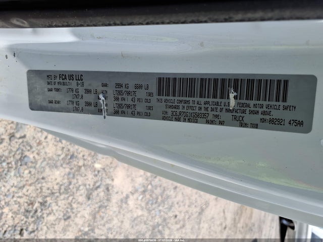 RAM 1500 Classic 2019 3C6JR7DG1KG503357 Image 9