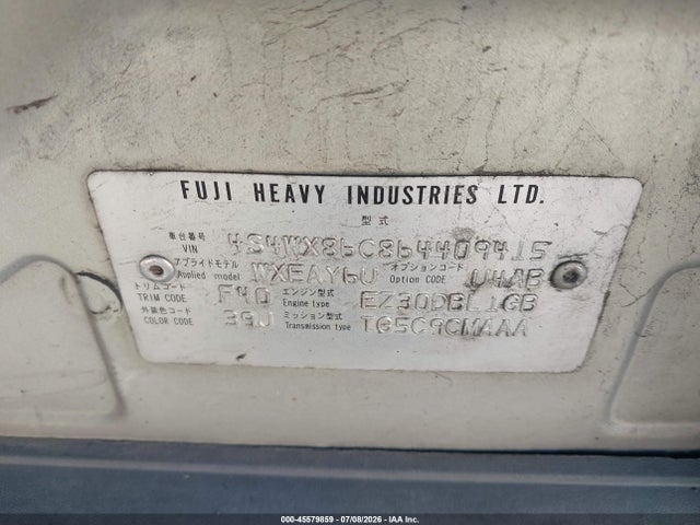 2006 Subaru B9 Tribeca Base 7-passenger/limited 7-passenger მანქანა იყიდება აუქციონზე, vin: 4S4WX86C864409415, აუქციონის ნომერი: 45579859