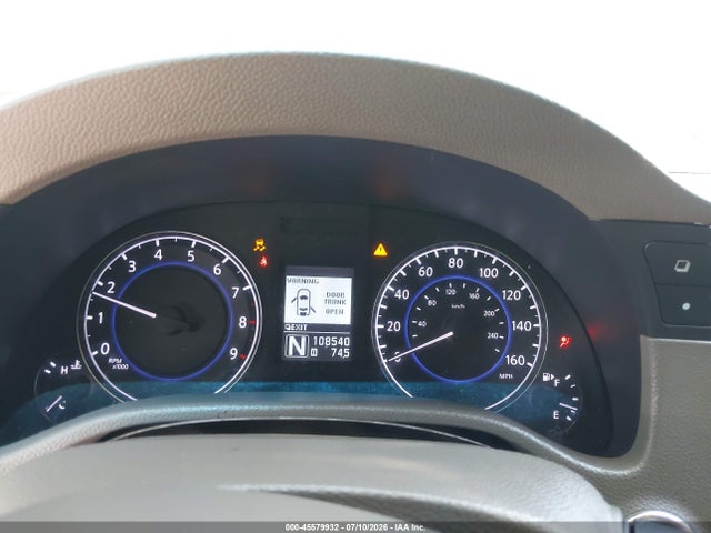 2012 Infiniti G25x მანქანა იყიდება აუქციონზე, vin: JN1DV6AR2CM860520, აუქციონის ნომერი: 45579932
