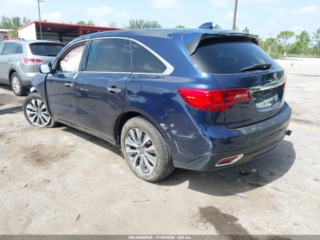 2016 Acura Mdx Technology   Acurawatch Plus Packages/technology Package მანქანა იყიდება აუქციონზე, vin: 5FRYD3H43GB008538, აუქციონის ნომერი: 45580029
