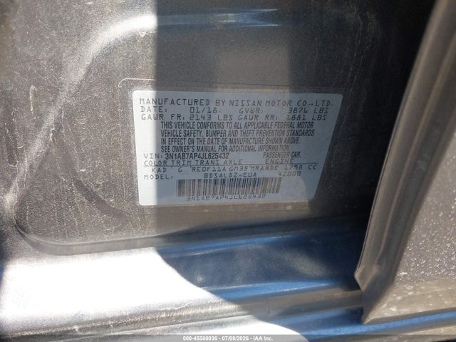 Nissan SENTRA SV 2018 3N1AB7AP4JL625432 Image 9