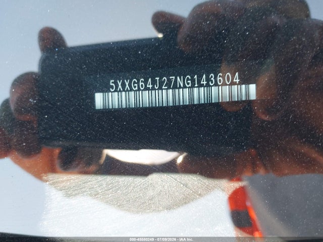 45580249 :رقم المزاد ، 5XXG64J27NG143604 vin ، 2022 Kia K5 Gt-line مزاد بيع