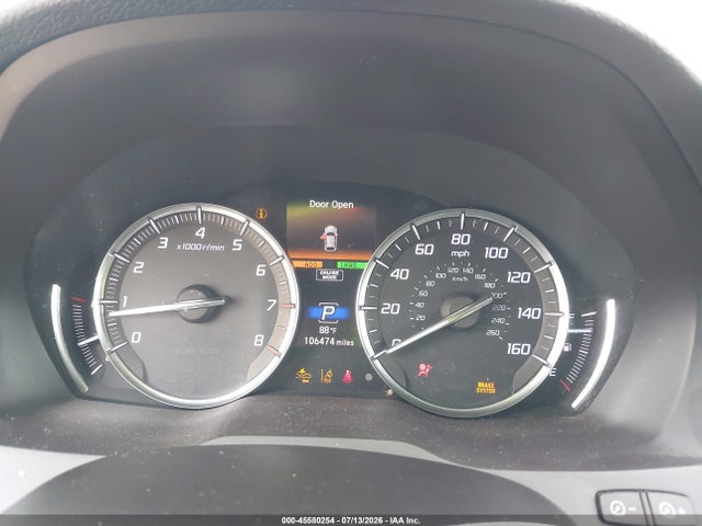 Aukcja sprzedaży 2019 Acura Mdx Tech Pkg, vin: 5J8YD3H58KL001599, numer aukcji: 45580254